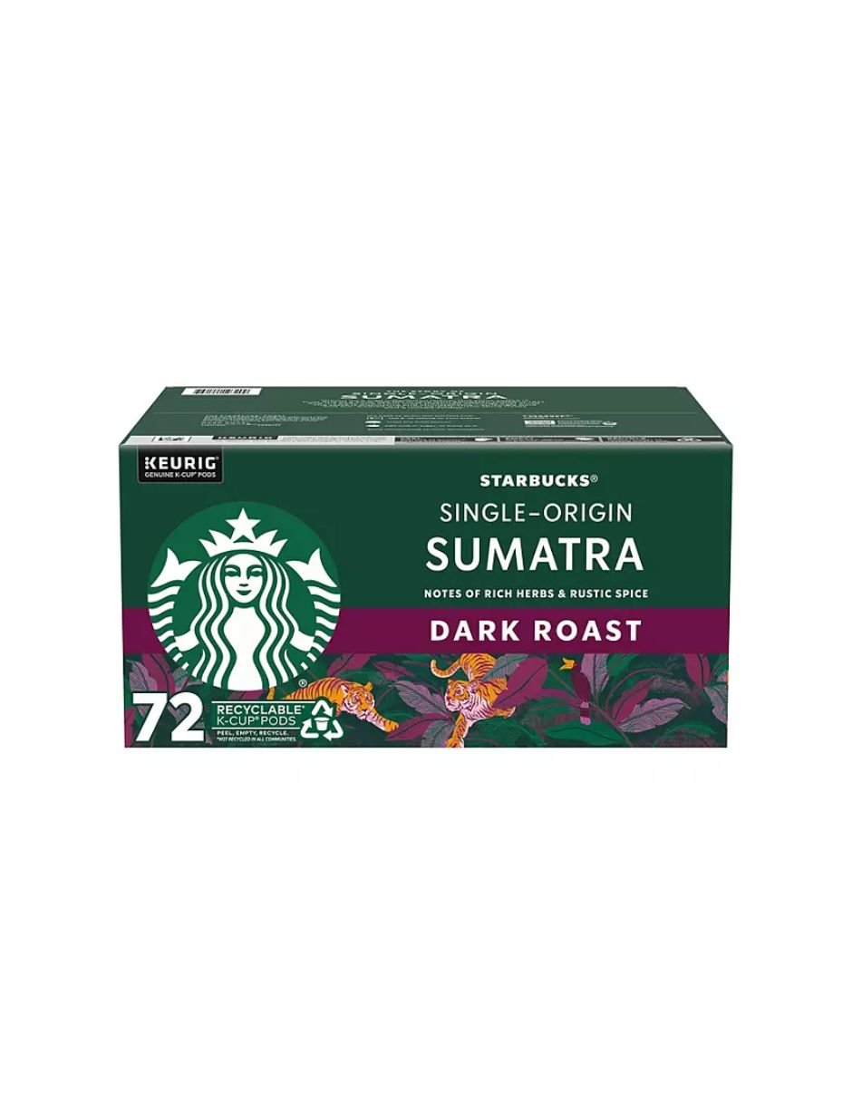 Starbucks Dark Roast Keurig K-Cup, Sumatra de origen único (72 piezas.)