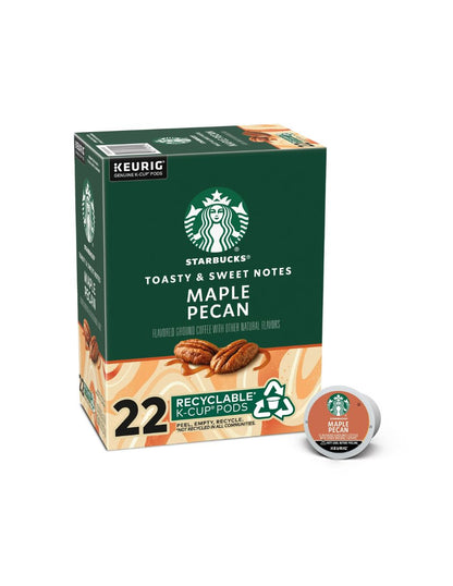 Starbucks Maple Pecan Light Roast cápsulas keurig k-cup 22 pods