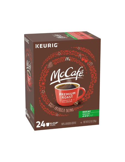 McCafe Decaf Premium Roast cápsulas Keurig K-Cup, 24 unidades