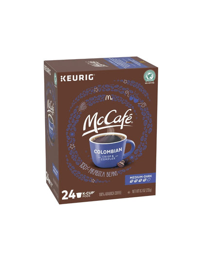 McCafe colombian medium-dark cápsulas Keurig 24 unidades pods