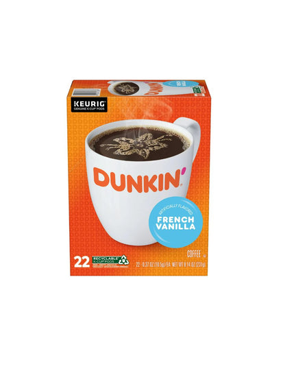 Dunkin' Original Blend Café french vanilla cápsulas keurig K-Cup 22 pods