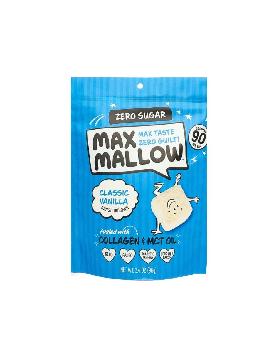 Malvavisco Max Mallow Low carb, Keto 96g (Variedad de sabores)