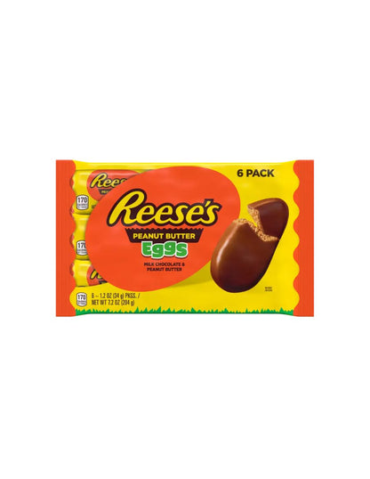 Reese's egg chocolate mantequilla de maní 6 pack