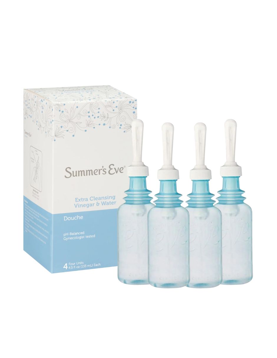 Summer's Eve Douche, vinagre y agua de limpieza extra, 4 unidades