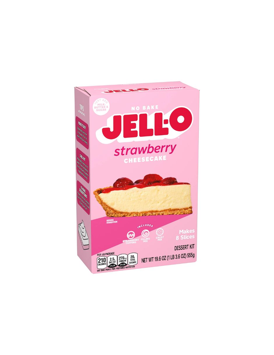 Jell-O No Bake Strawberry Cheesecake 555gr