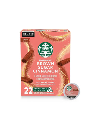 Starbucks cápsulas de café K-Cup Keurig sabor brown sugar cinnamon 22 unidades