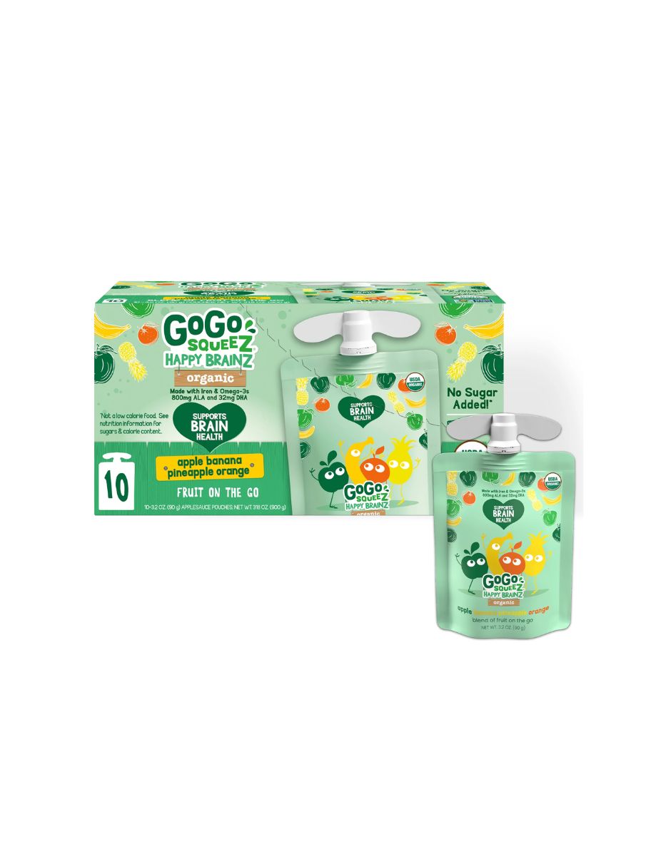 GoGo Squeez Happy Brainz yogurth (Varios sabores) 10 unidades