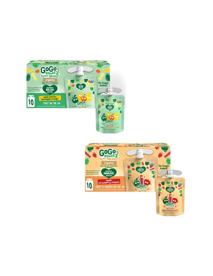 GoGo Squeez Happy Brainz yogurth (Varios sabores) 10 unidades