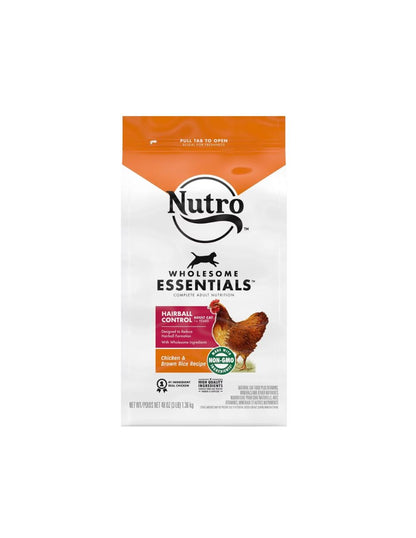 Nutro Wholesome Essentials Hairball Control Chicken & Brown Rice Recipe Adult Dry Cat Food 1.36kg