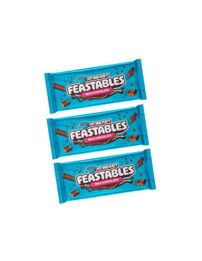 Mr Beast Barras de chocolate Feastables 60gr 3 Pack (VARIEDAD)