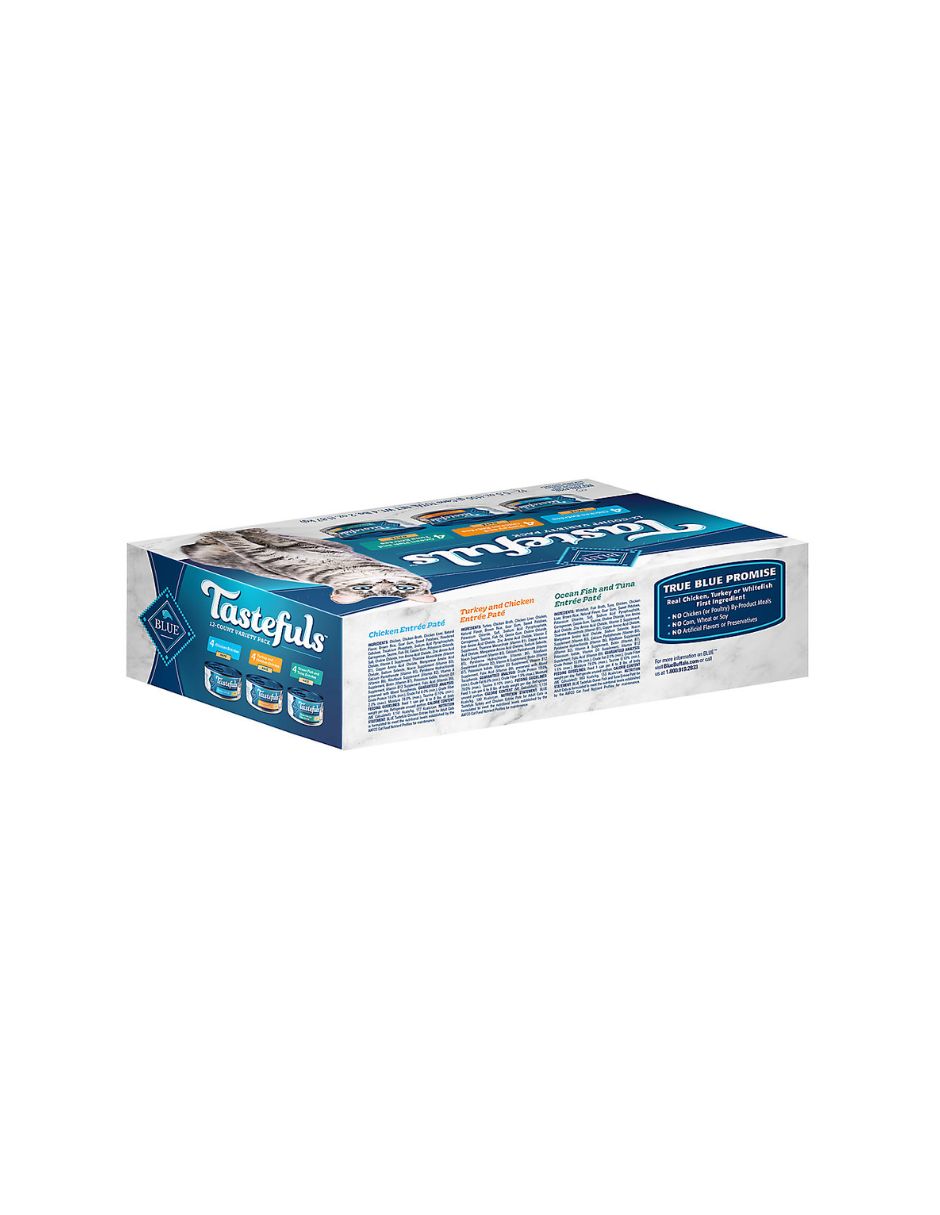 Blue Buffalo Tastefuls comida húmeda para gatos natural pate  12 pack