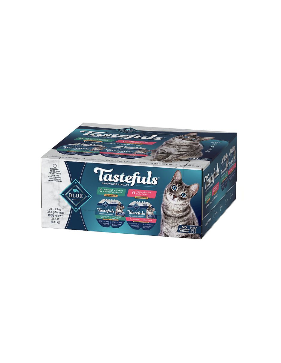 Blue Buffalo Paquete variado de comida húmeda para gatos pescado y paté 12 pack