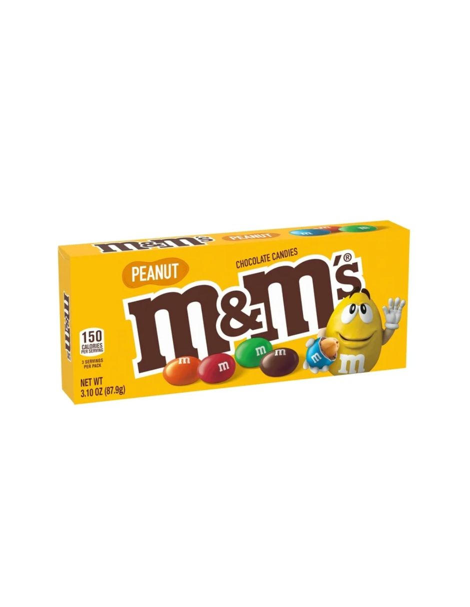 M&M's Peanut Milk Chocolate Candy Theater Box - 3.1 oz Box