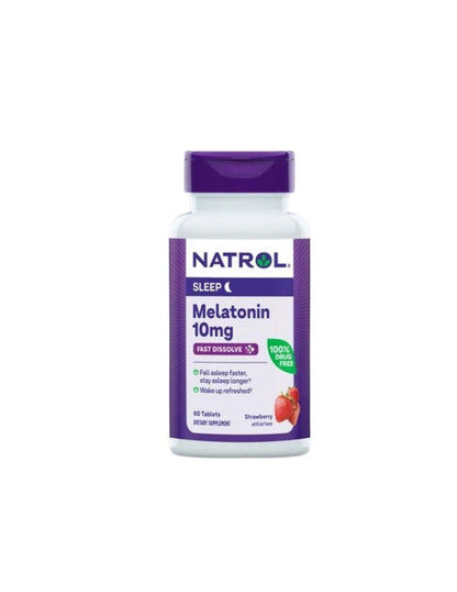 Natrol Melatonina tabletas de disolución rápida, 10 mg, 60 unidades