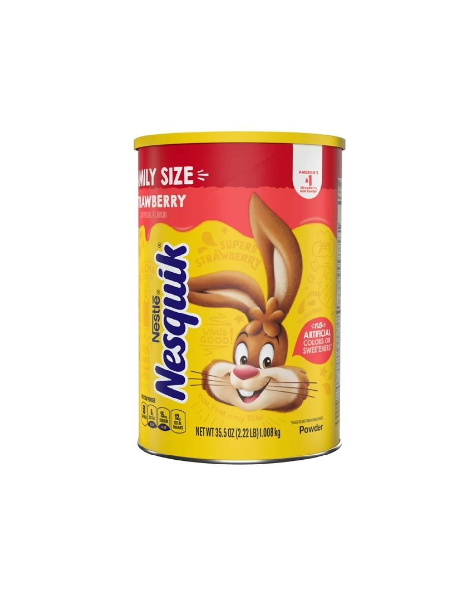 Nesquik mezcla de bebida en polvo sabor fresa 1.008kg