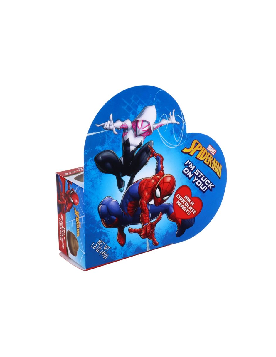 San valentin caja de spider man con chocolates 45gr