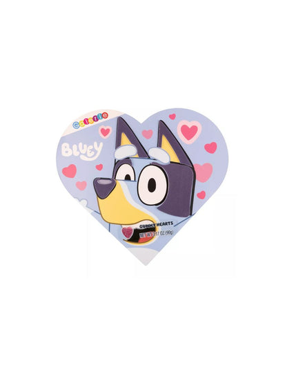 Bluey caja de san valentin con gomitas de corazon 90gr