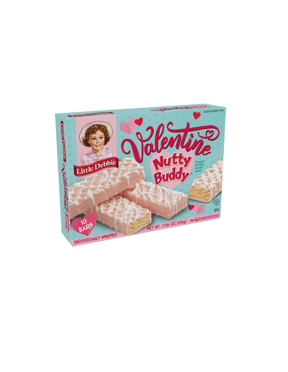 Little debbie san valentin nutty buddy bars 10 unidades