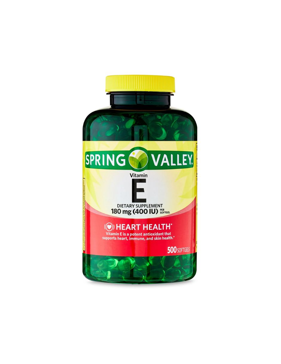 Spring Valley suplemento dietético de vitamina E 180mg 500caps