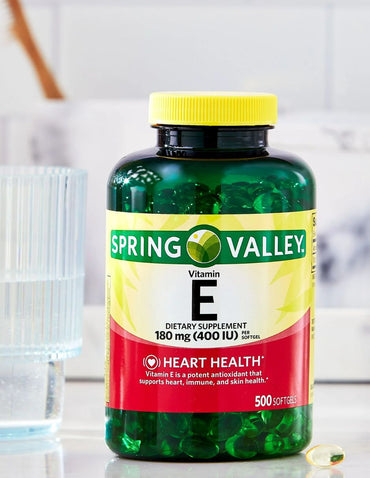 Spring Valley suplemento dietético de vitamina E 180mg 500caps