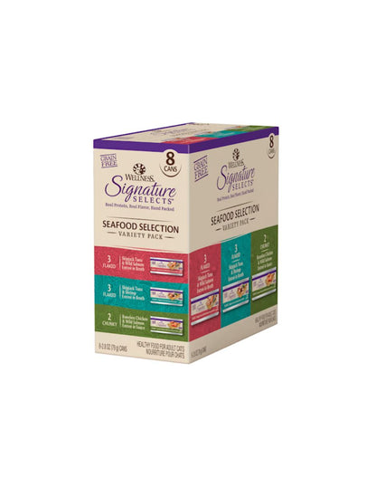 Wellness Signature Select Seafood Grain Free Comida para gatos 79grs 8 latas