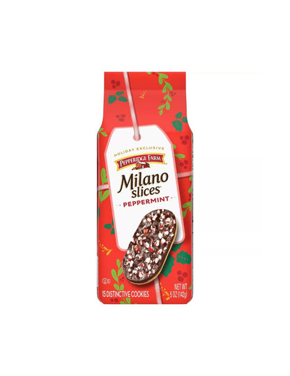 Pepperidge Farm Milano Galletas Rebanadas con Menta Edición Navideña 142gr