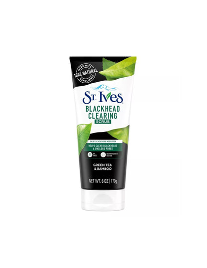 ST. Ives Exfoliante Facial Aclarador de Puntos Negros Té verde y Bambú 170grs