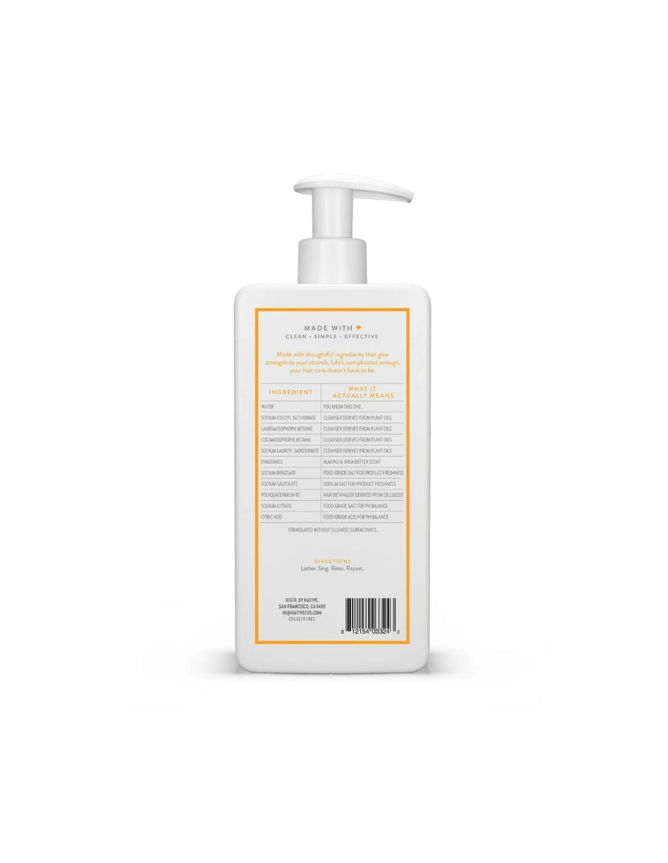 Native Shampoo Fortalecedor de almendras y manteca de karité 487ml