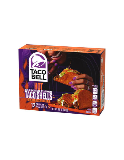 Taco Bell conchas de taco de sabor sazonadados, 12 unidades