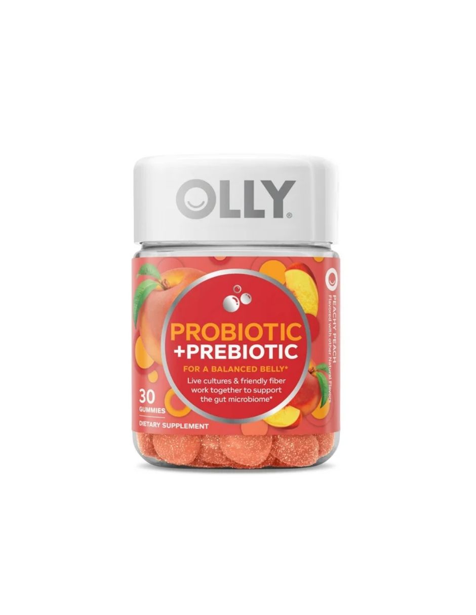 Olly probiótico y prebiótica suplemento digestivo + salud intestinal 30unidades