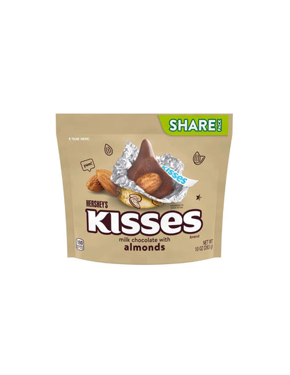 Kisses milk chocolate con almendras 283gr