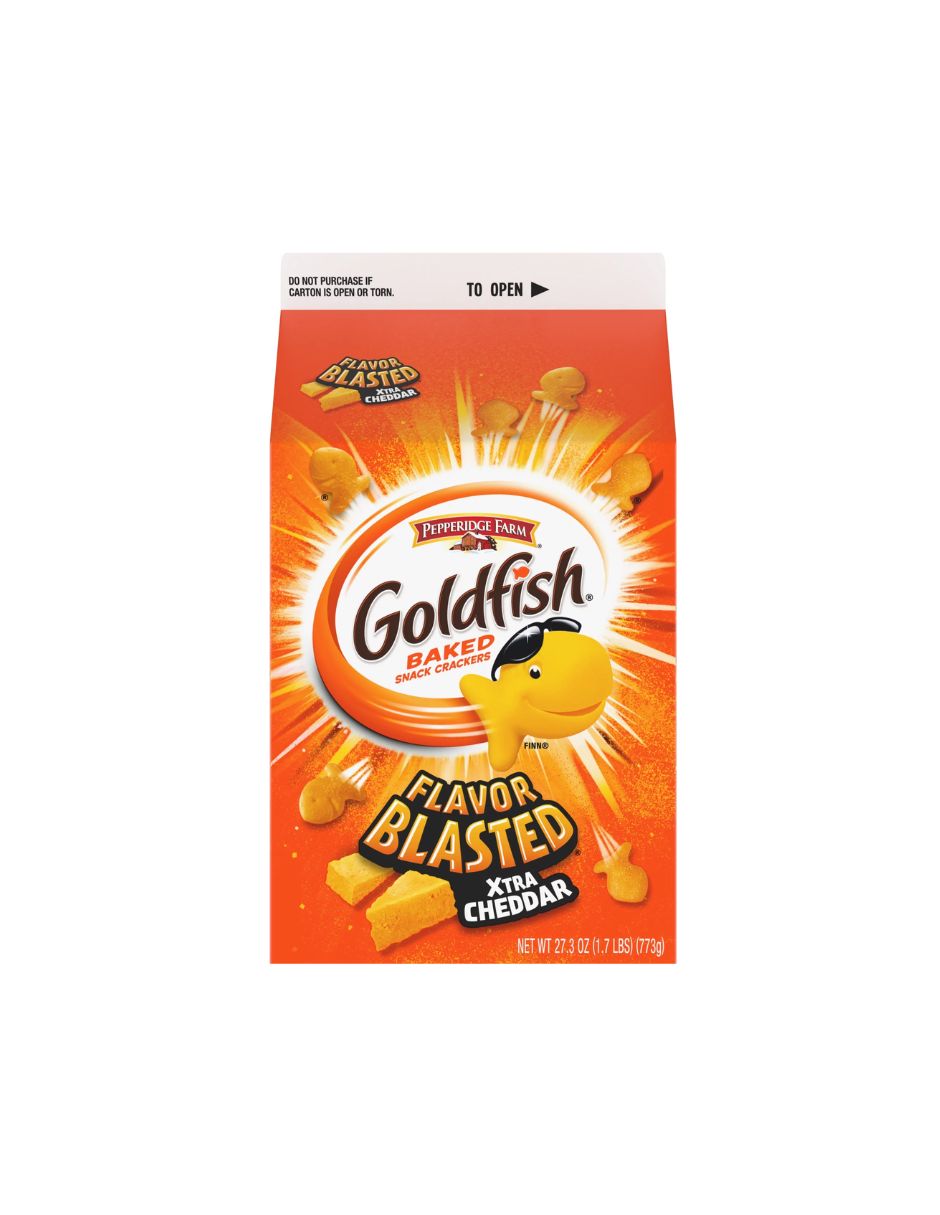 Gold fish Baked snack crackers xtra cheddar de 773 grs