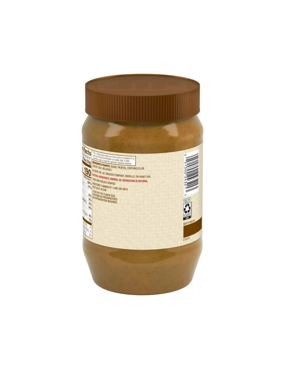 Jif Mantequilla de maní cremosa natural 454gr