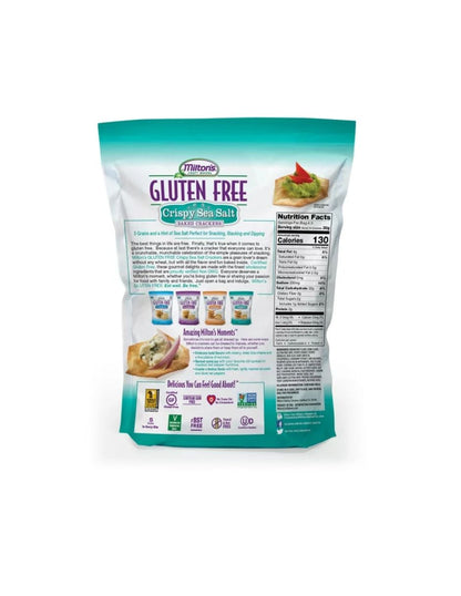 Milton's Craft Bakers Galletas crujientes de sal marina sin gluten 128gr