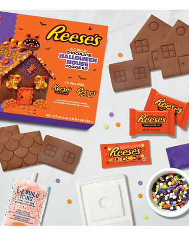 Kit de casita de galletas Reese's para crear un regalo de Halloween, 692gr