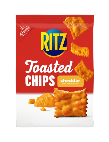 RITZ Toasted Chips Cheddar Crackers, 229g