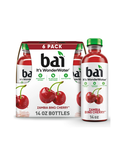 baí bebida con infusión antioxidante botellas de 414ml, 6 pack