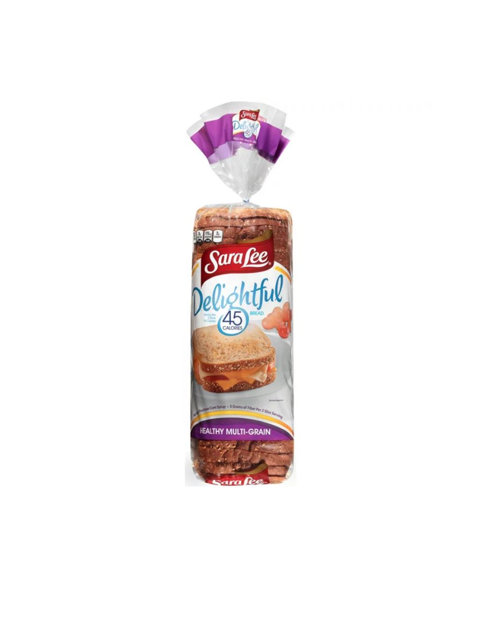 Sara Lee Delightful Healthy Multi-Grain Bread, 45 calorías por rebanada 567gr