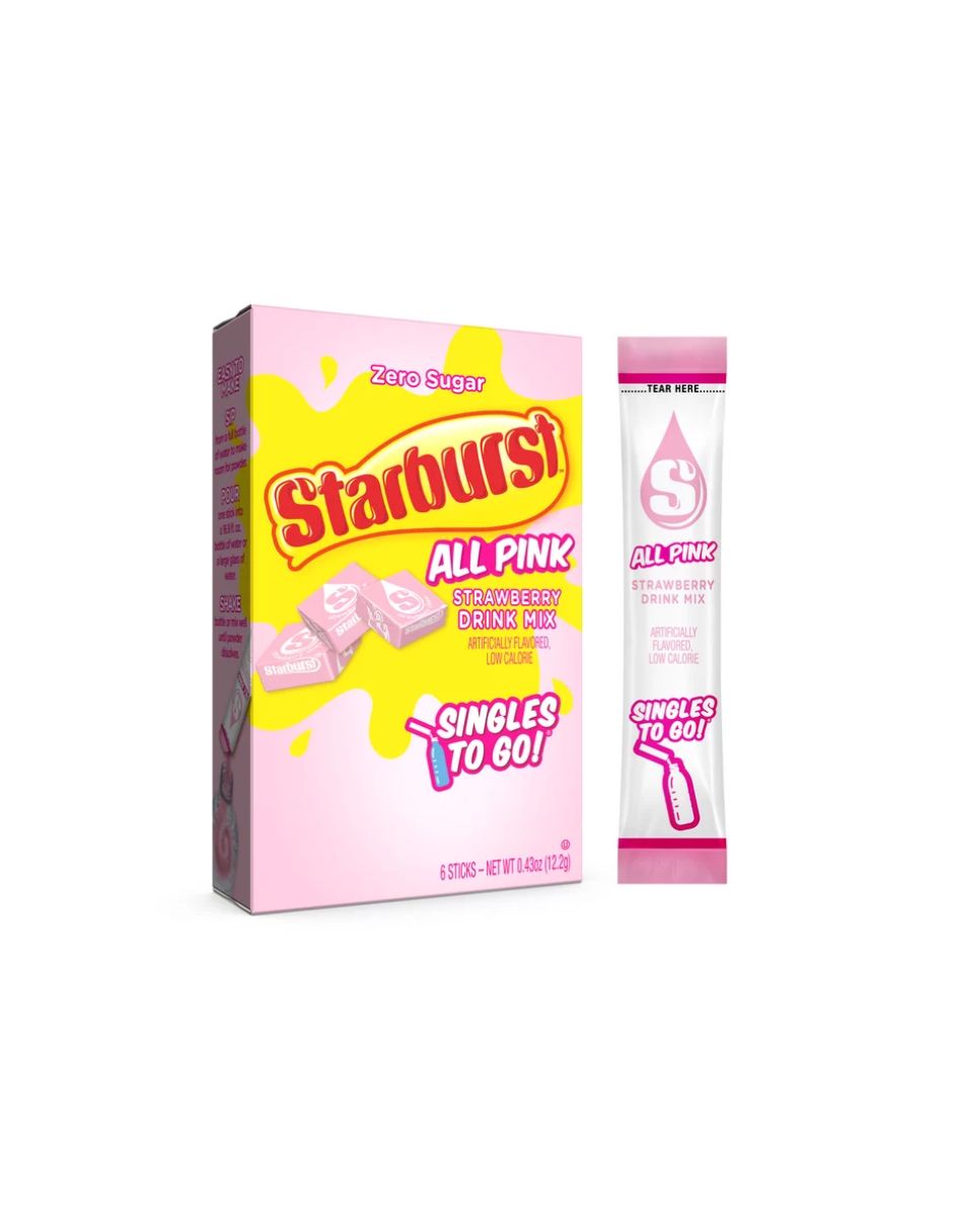 Starburst to Go Mezcla de bebida a Zero Sugar 16.7gr (variedad)