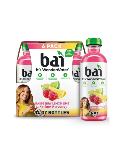 baí bebida con infusión antioxidante botellas de 414ml, 6 pack