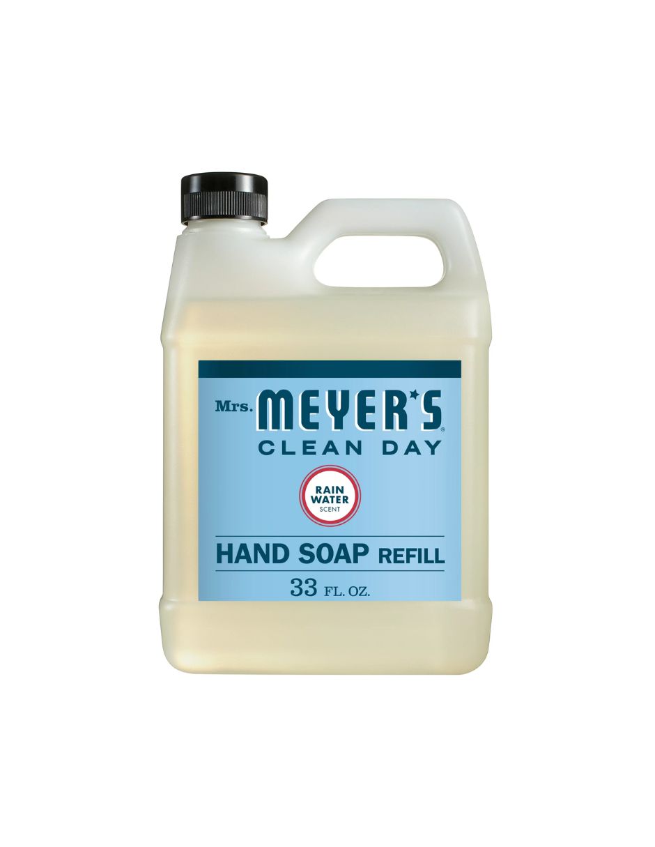 Mrs Meyers Repuesto de jabón para manos, aroma agua de lluvia 975ml