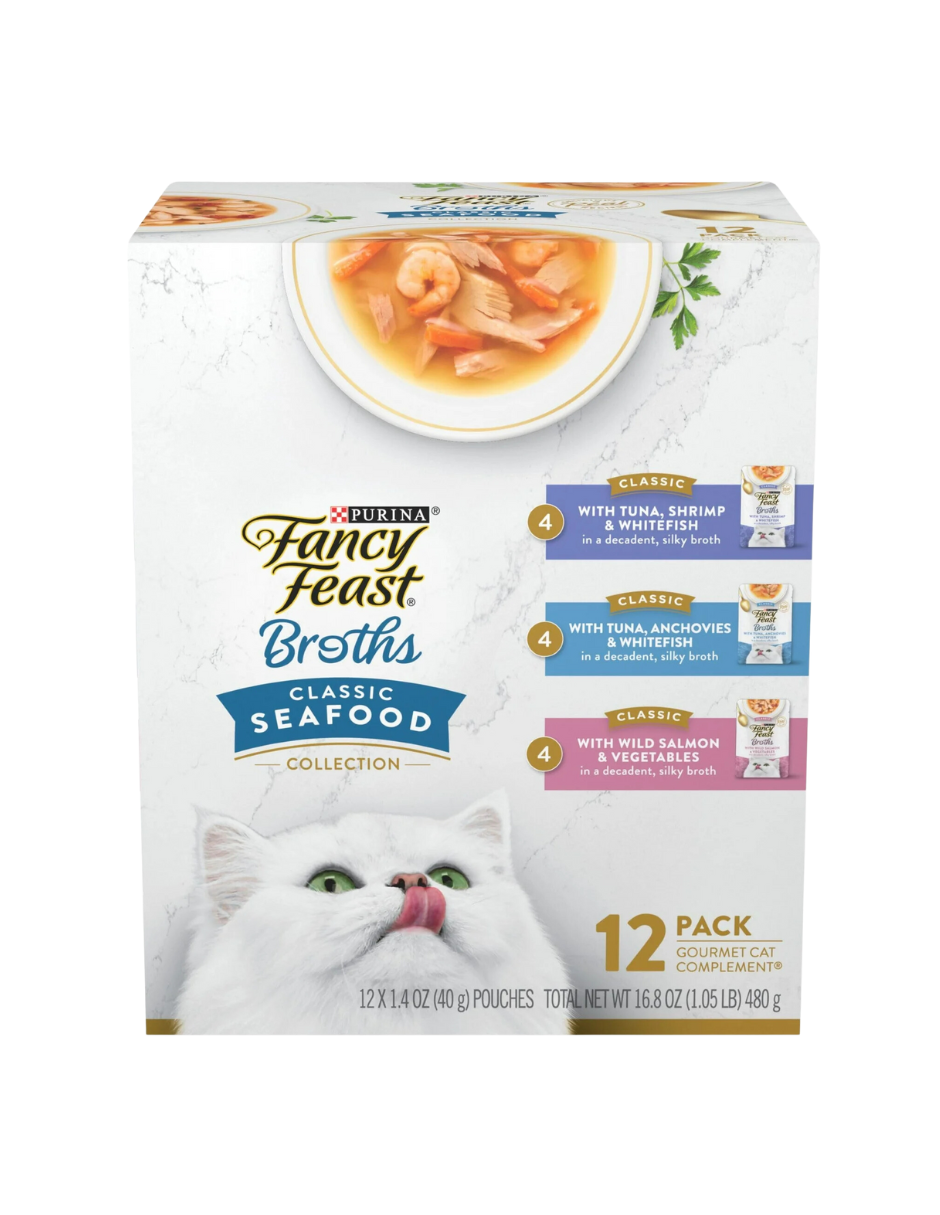 Purina Fancy Feast Comida húmeda para gatos para lamer 12 Pack