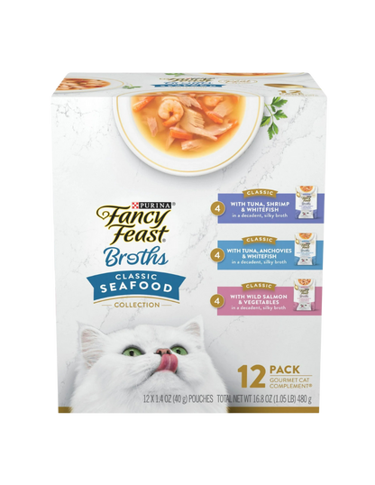 Purina Fancy Feast Comida húmeda para gatos para lamer 12 Pack