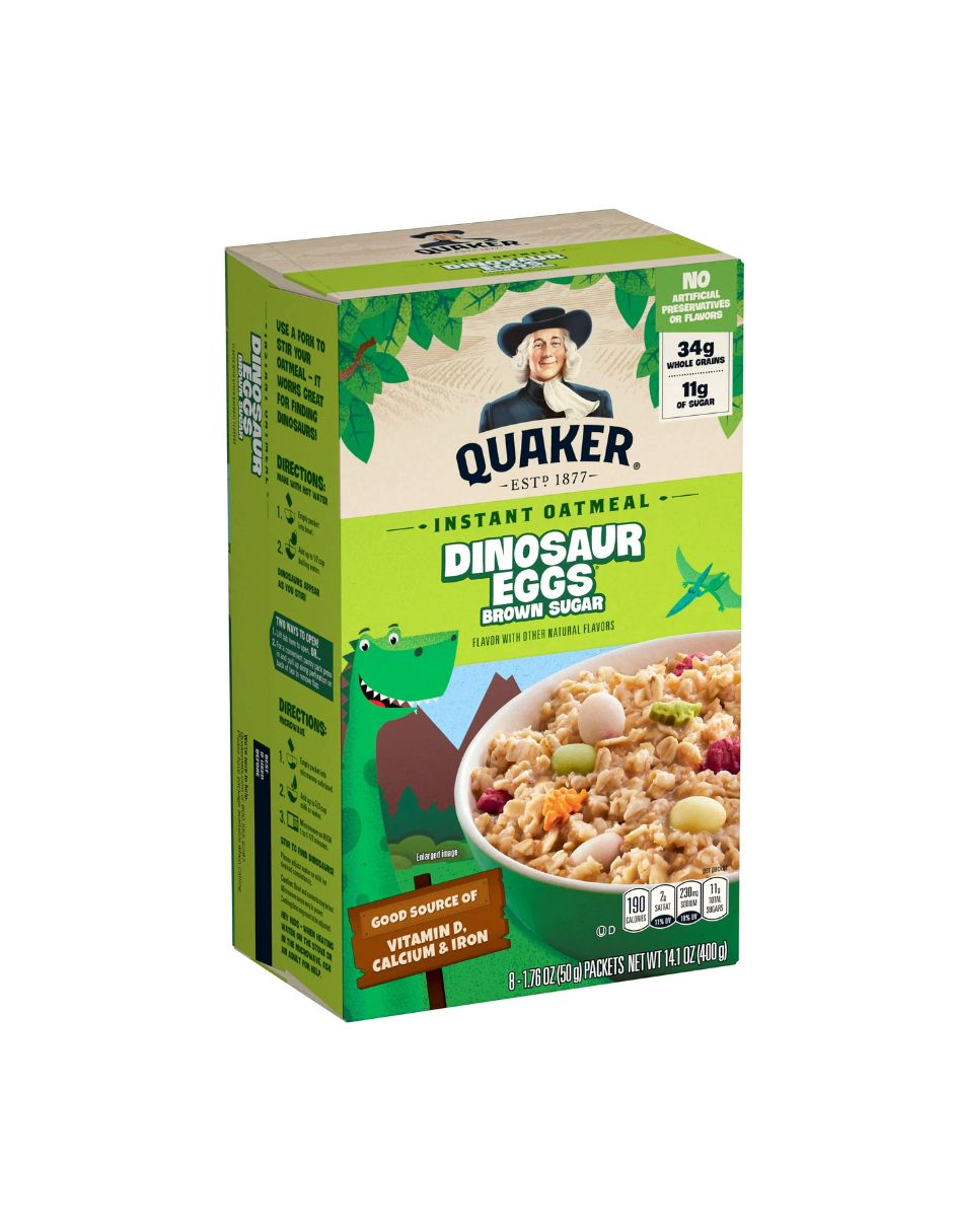 Quacker Instant Oatmeal Dinnosaur eggs 400gr