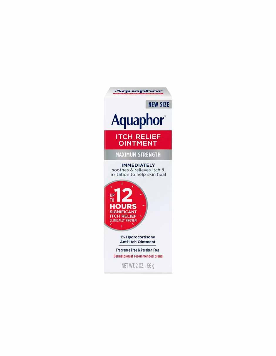 Aquaphor Pomada para aliviar la picazón con hidrocortisona sin perfume 56gr