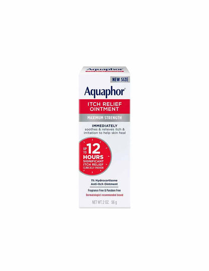 Aquaphor Pomada para aliviar la picazón con hidrocortisona sin perfume 56gr