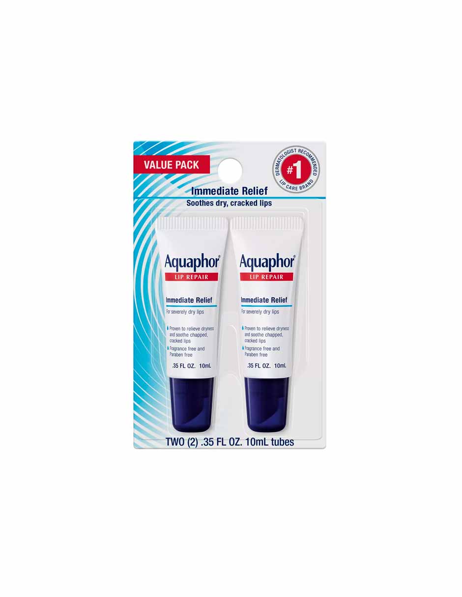 Aquaphor Bálsamo reparador de labios de alivio inmediato 10ml