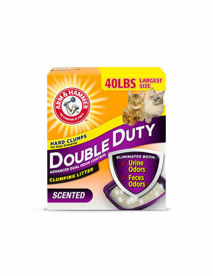 ARM & HAMMER Double Duty arena para gatos control avanzado de olores, perfumada 18kg