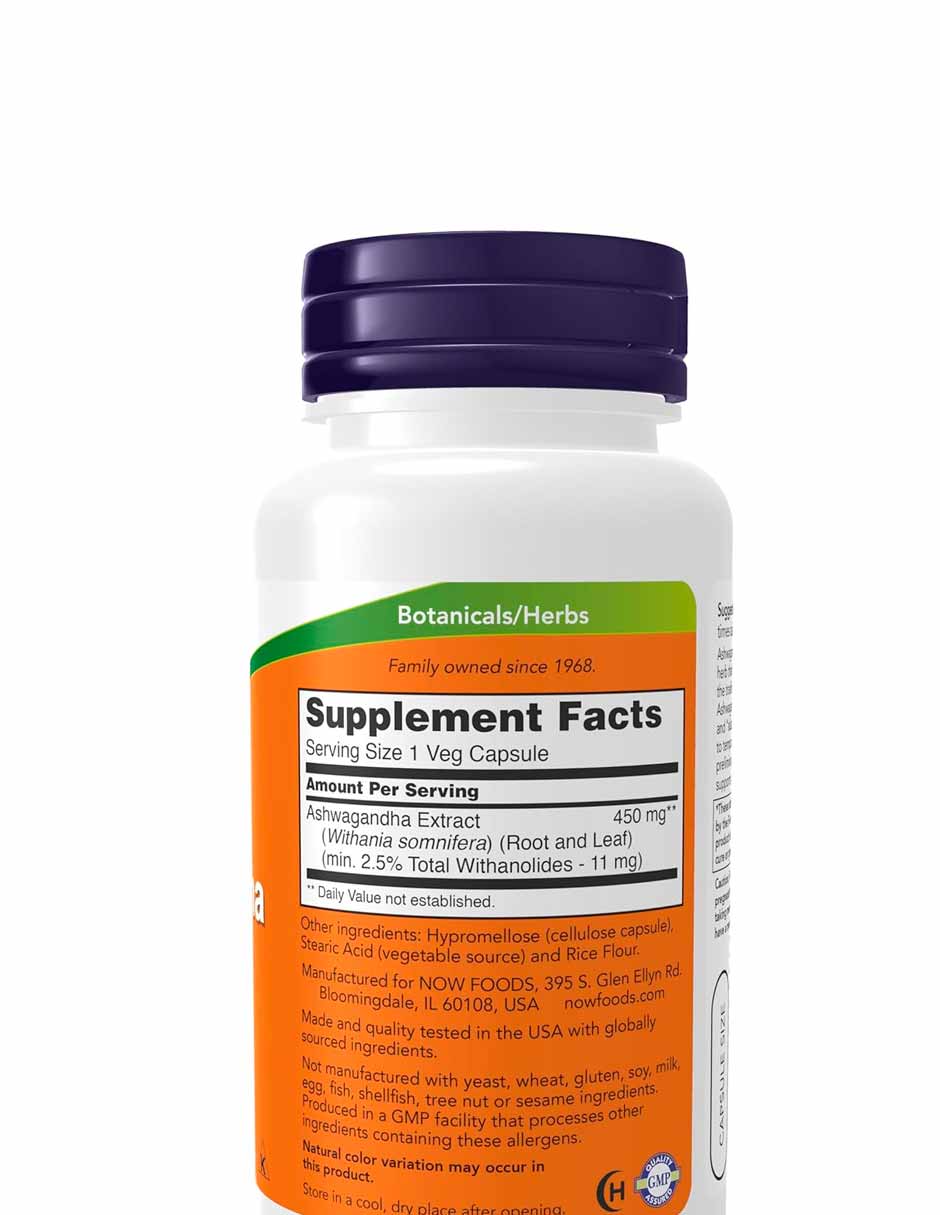 Now Foods Extracto de ashwagandha 90 cápsulas