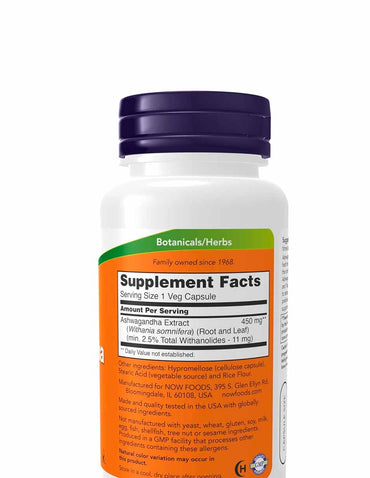 Now Foods Extracto de ashwagandha 90 cápsulas